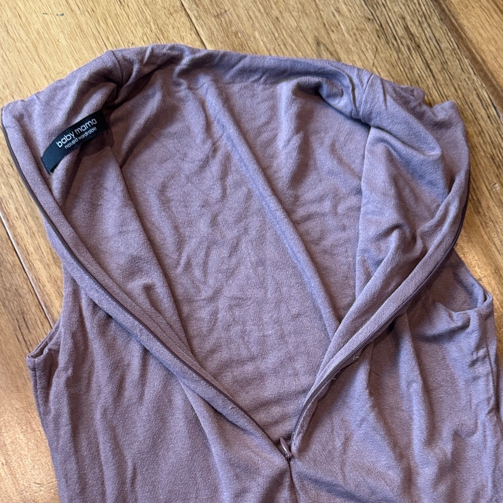 Naked Wardrobe Baby Mama Jumpsuit in Soft Purple - Picture 5 of 6